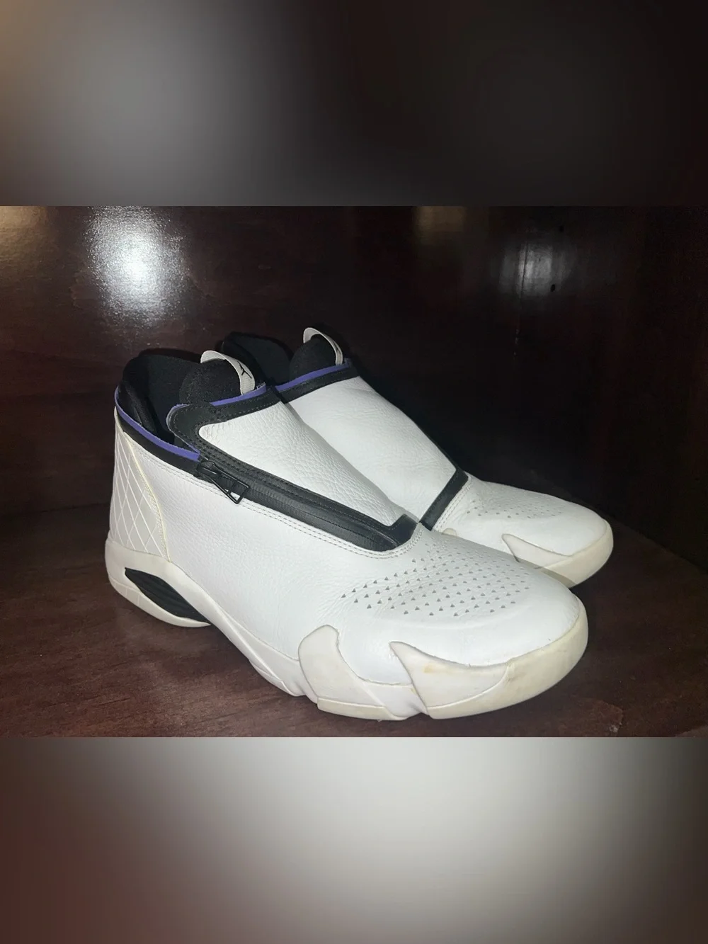 Nike Air Jordan Jumpman Z White Black Court Purple AQ9119-100 Mens Size 10.5